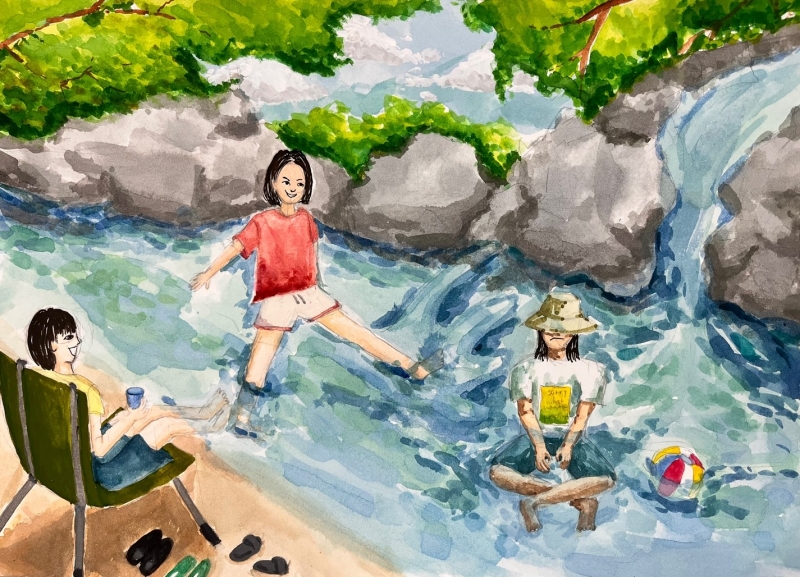 여름 휴가에서 